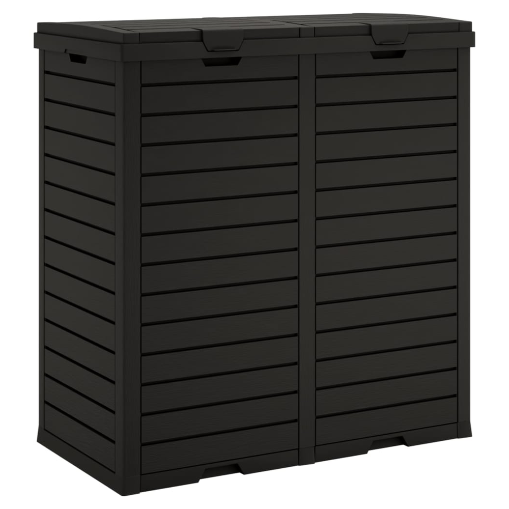 Outdoor Garbage Bin Black 78x41x86 cm Polypropylene - anydaydirect