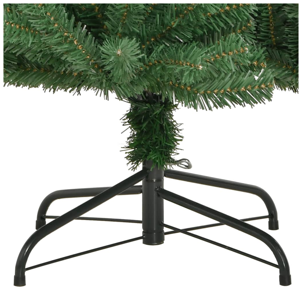 vidaXL Artificial Hinged Christmas Tree with Stand Green 4ft to 8ft - anydaydirect