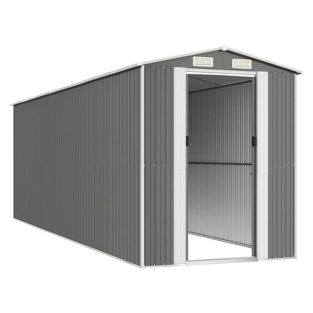 Durable Galvanized Steel Garden Shed 192x108x223 cm Green - anydaydirect