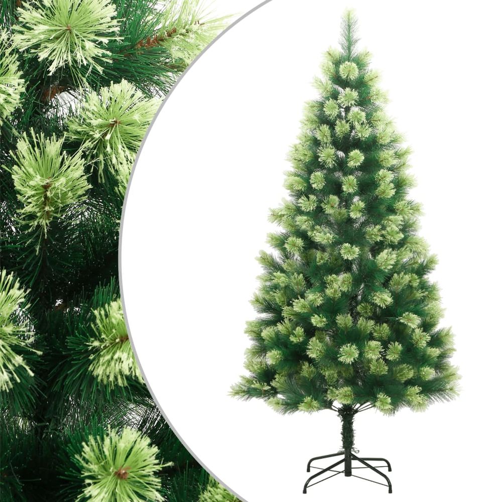 vidaXL Artificial Hinged Christmas Tree with Stand 4ft to 8ft - anydaydirect