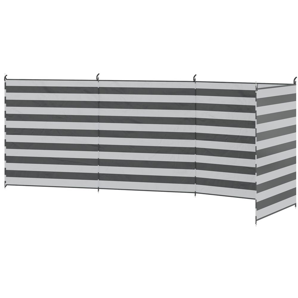 Outsunny Camping Windbreak Portable Wind Blocker Privacy Wall, 540cm x 150cm - anydaydirect