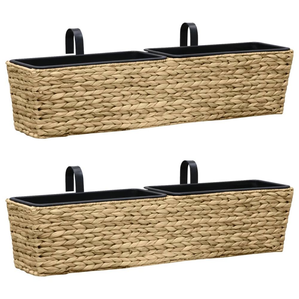 vidaXL Planters 2 pcs Water Hyacinth - anydaydirect