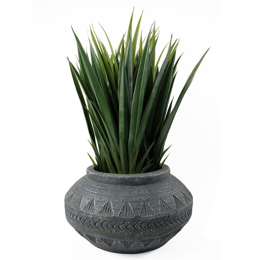 21cm x 40cm Large Grey Gliese Triangle Planter - anydaydirect