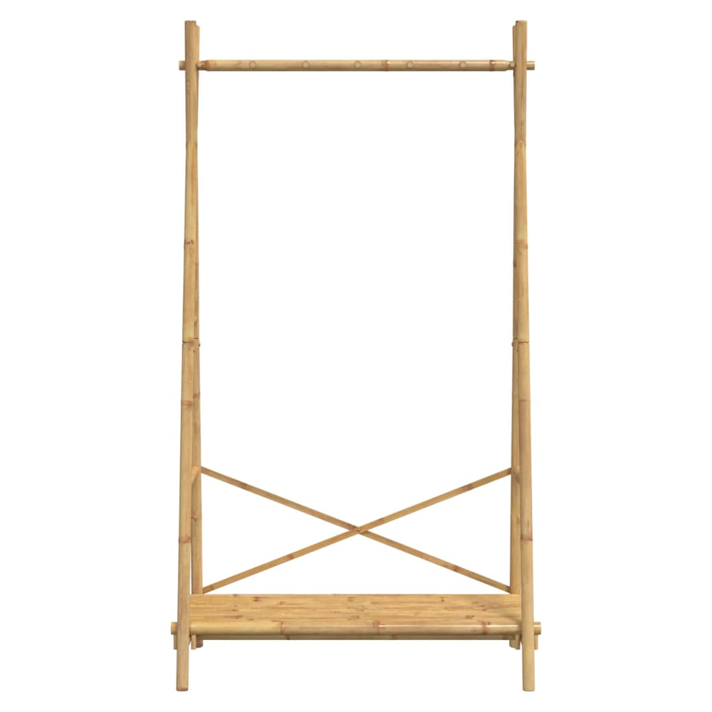 vidaXL Clothes Rack with Shelf 102x50x190 cm Bamboo - anydaydirect