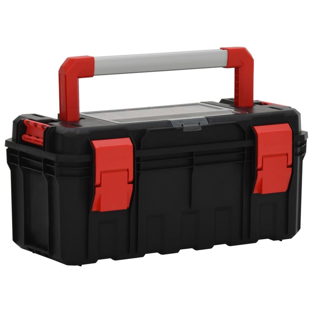 Tool Box Black and Red 55x28x26.5 cm - anydaydirect