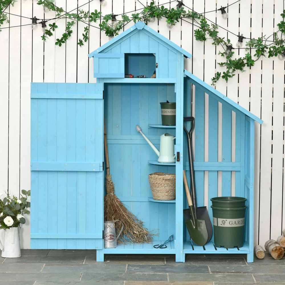 Waterproof Garden Storage Shed for Tools & Firewood - anydaydirect