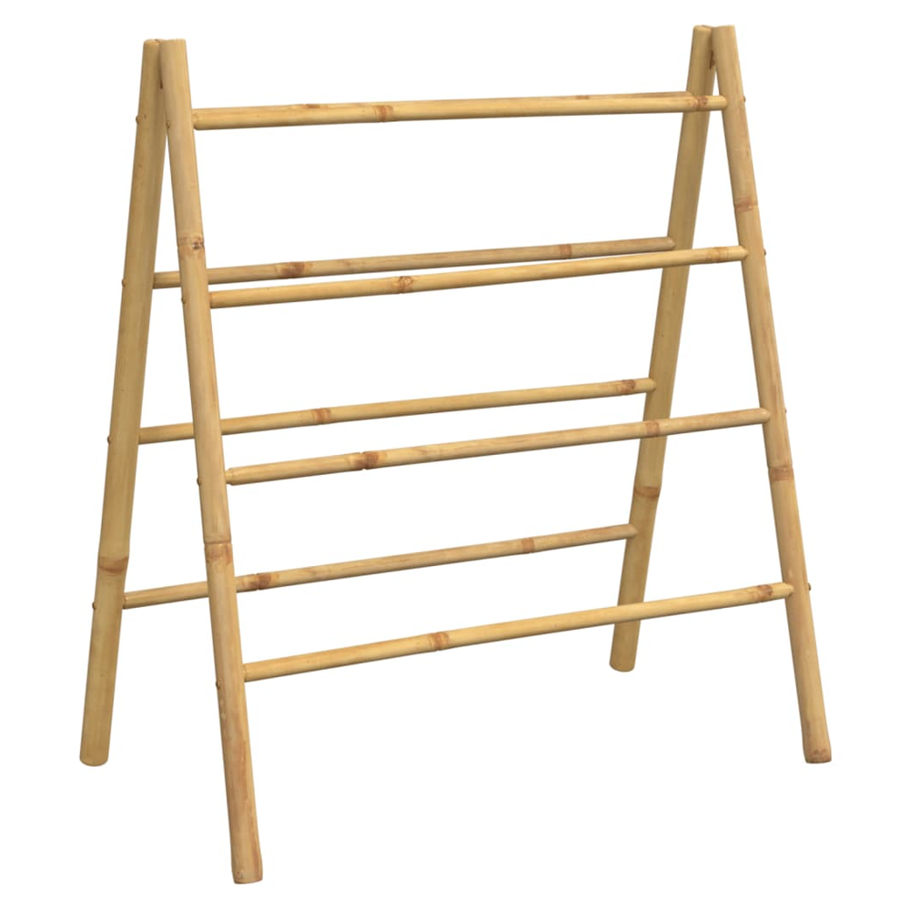 vidaXL Double Towel Ladder with 4 Rungs 90x50x100 cm Bamboo - anydaydirect