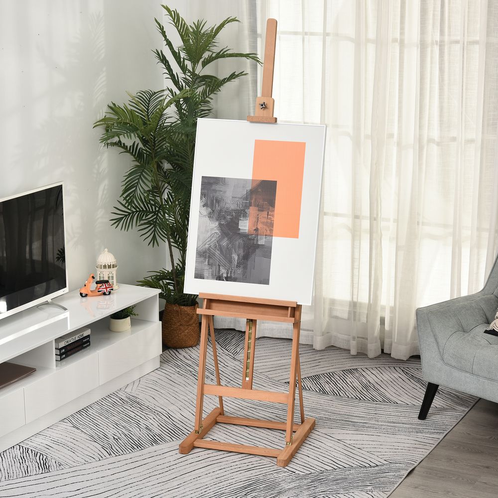 H-Frame Studio Easel Height Adjustable with Canvas Holder Pencil Case Vinsetto - anydaydirect