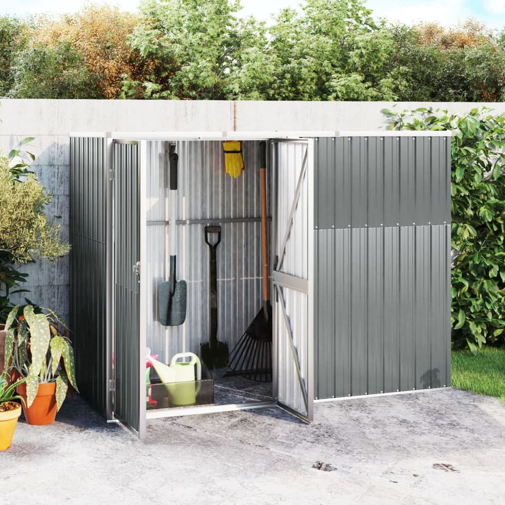 Durable Galvanised Steel Garden Tool Shed | 88x89x161 cm Expandable - anydaydirect