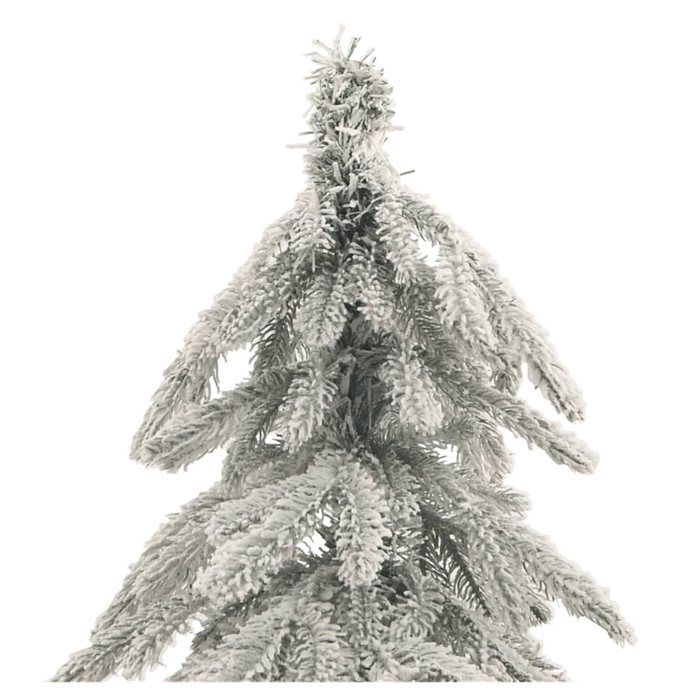 vidaXL Artificial Christmas Tree with Flocked Snow 5ft to 7ft - anydaydirect