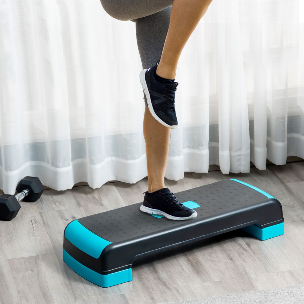 Aerobic Step Three-Level Adjustable Exercise Stepper for Home, Office HOMCOM - anydaydirect