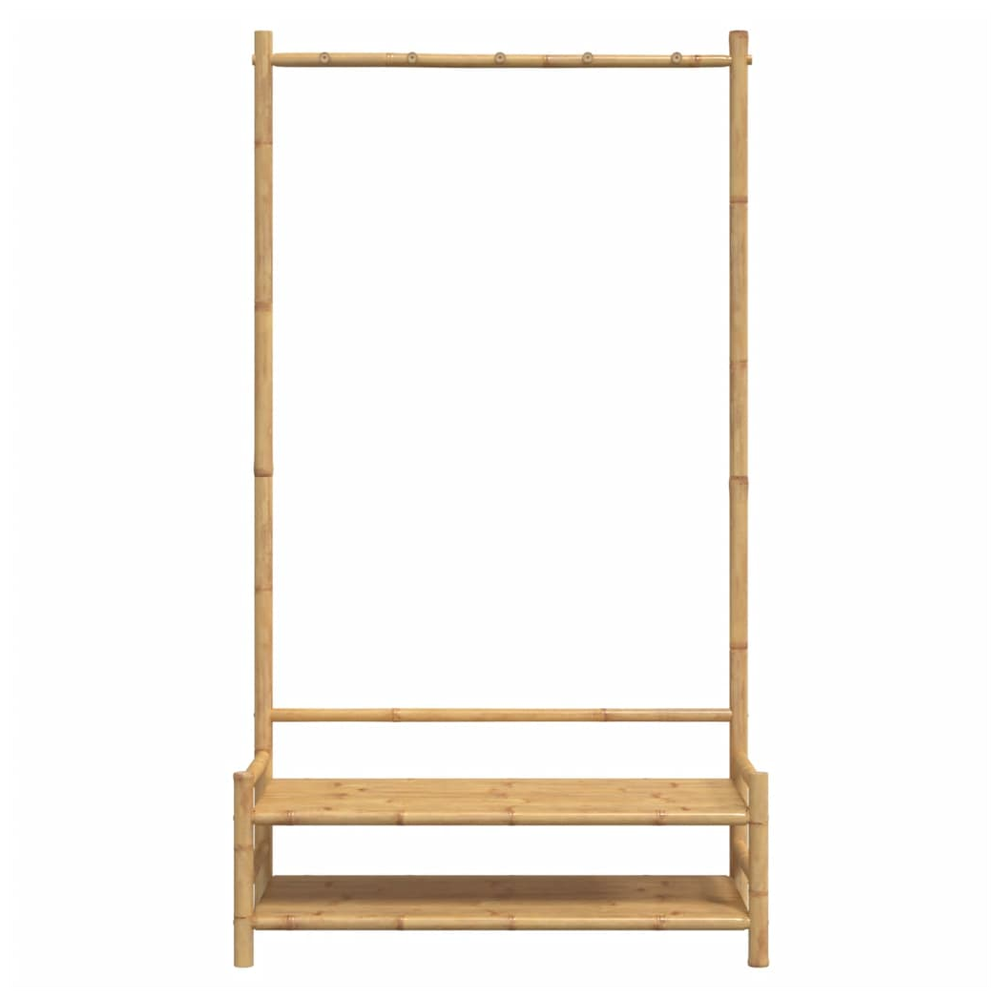 vidaXL Clothes Rack with Shelves 103x40x183 cm Bamboo - anydaydirect