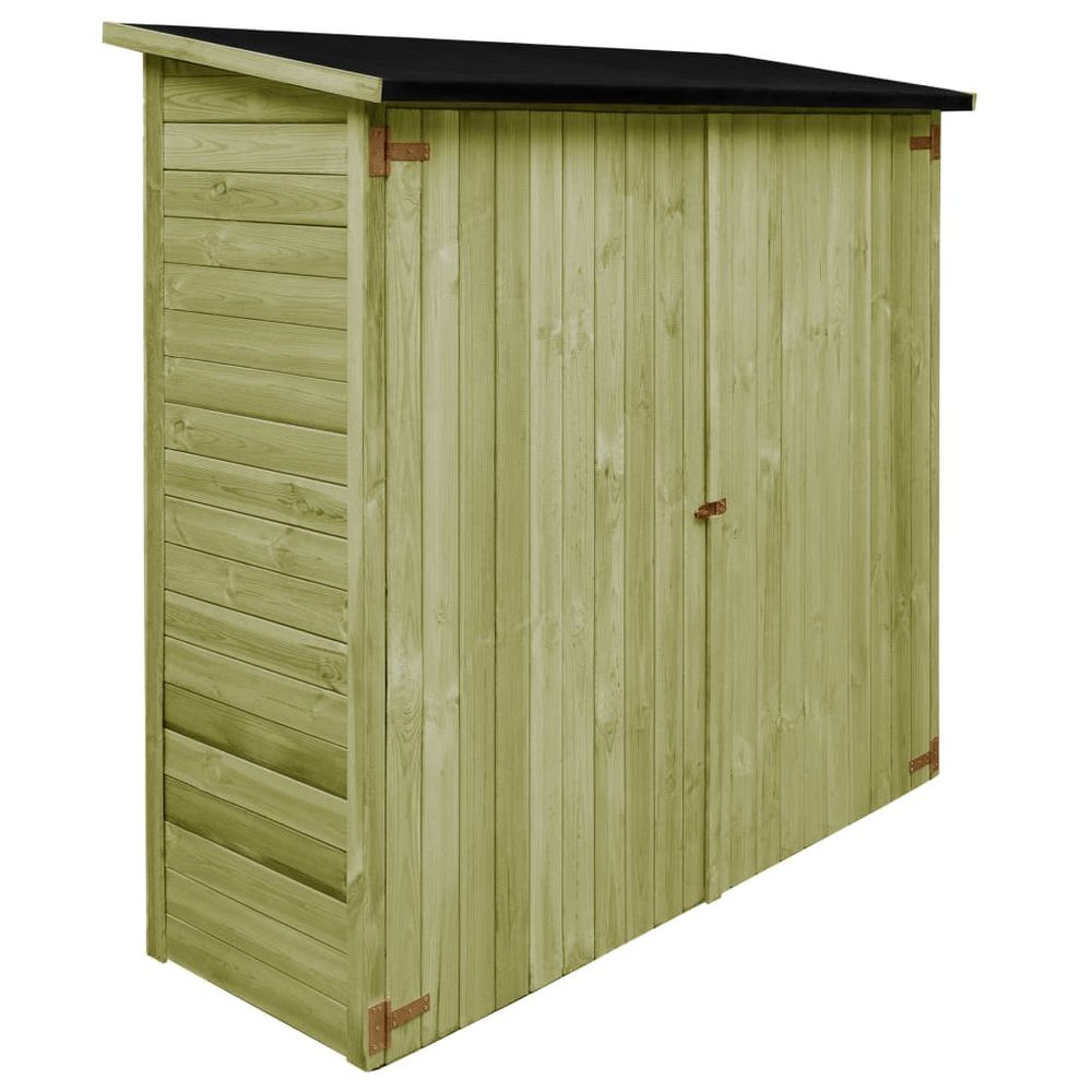 Rustic Pine Garden Tool Shed - Durable & Weather-Resistant - anydaydirect