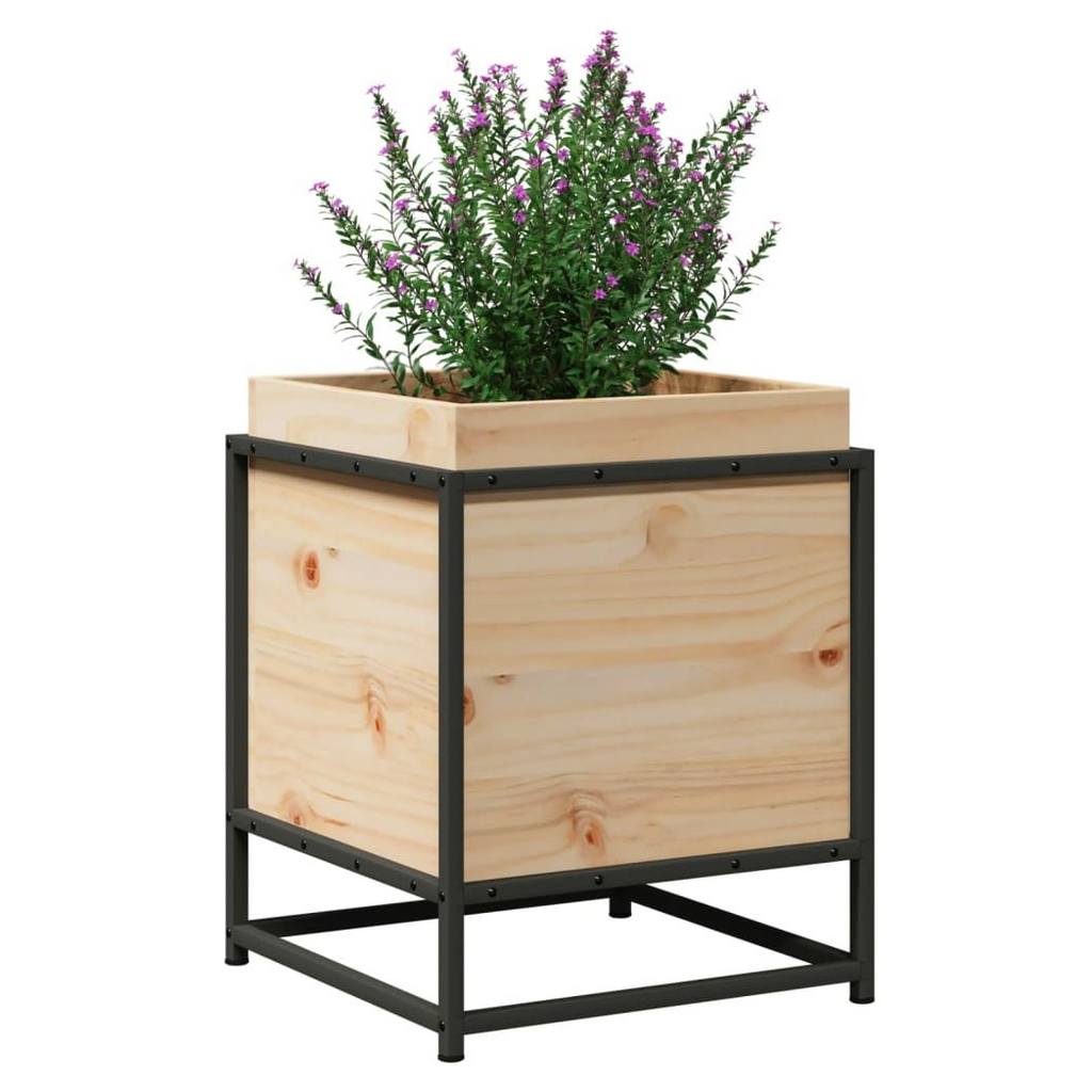 vidaXL Garden Planter 40x40x50 cm Solid Wood Pine - anydaydirect