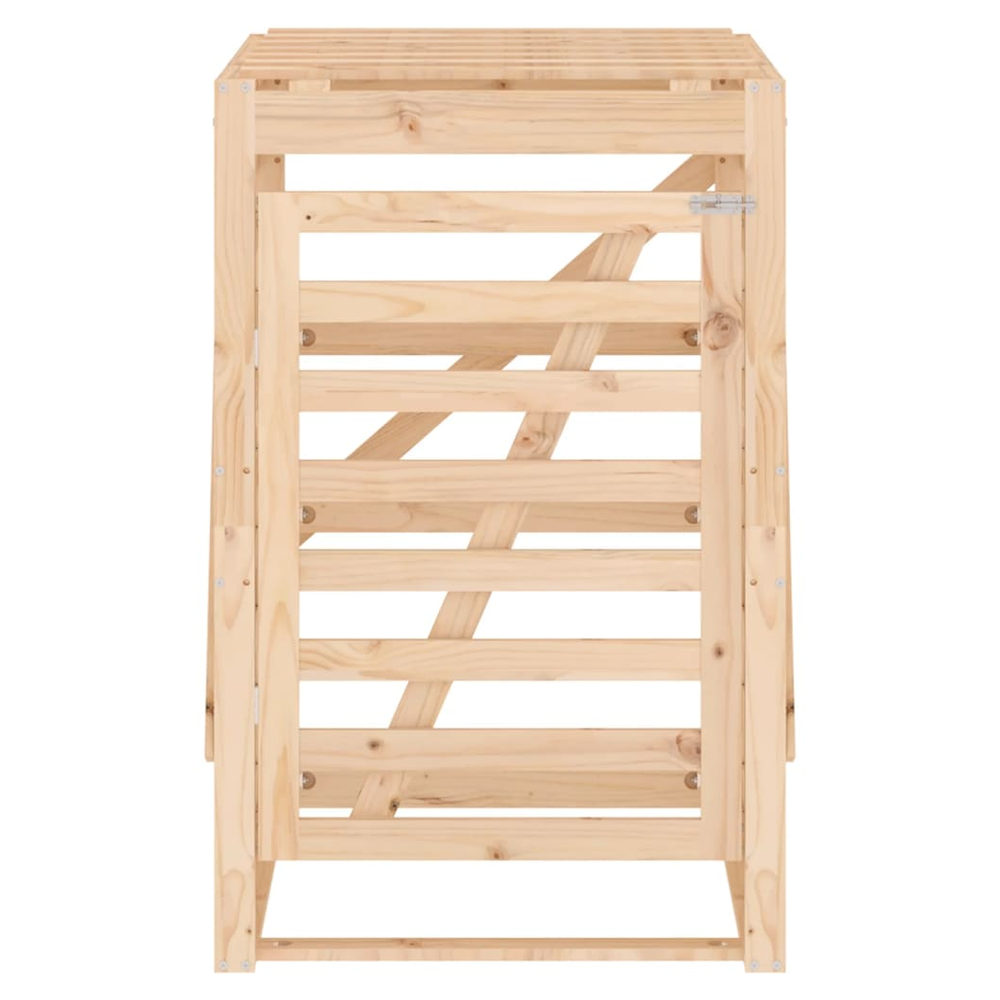 vidaXL Wheelie Bin Storage 84x90x128.5 cm Solid Wood Pine - anydaydirect