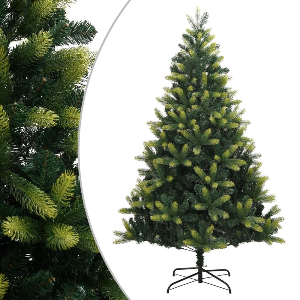 vidaXL Artificial Hinged Christmas Tree with Stand 4ft to 8ft - anydaydirect