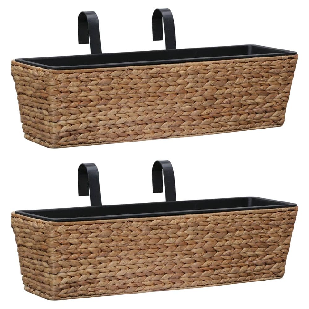 vidaXL Planters 2 pcs Water Hyacinth - anydaydirect