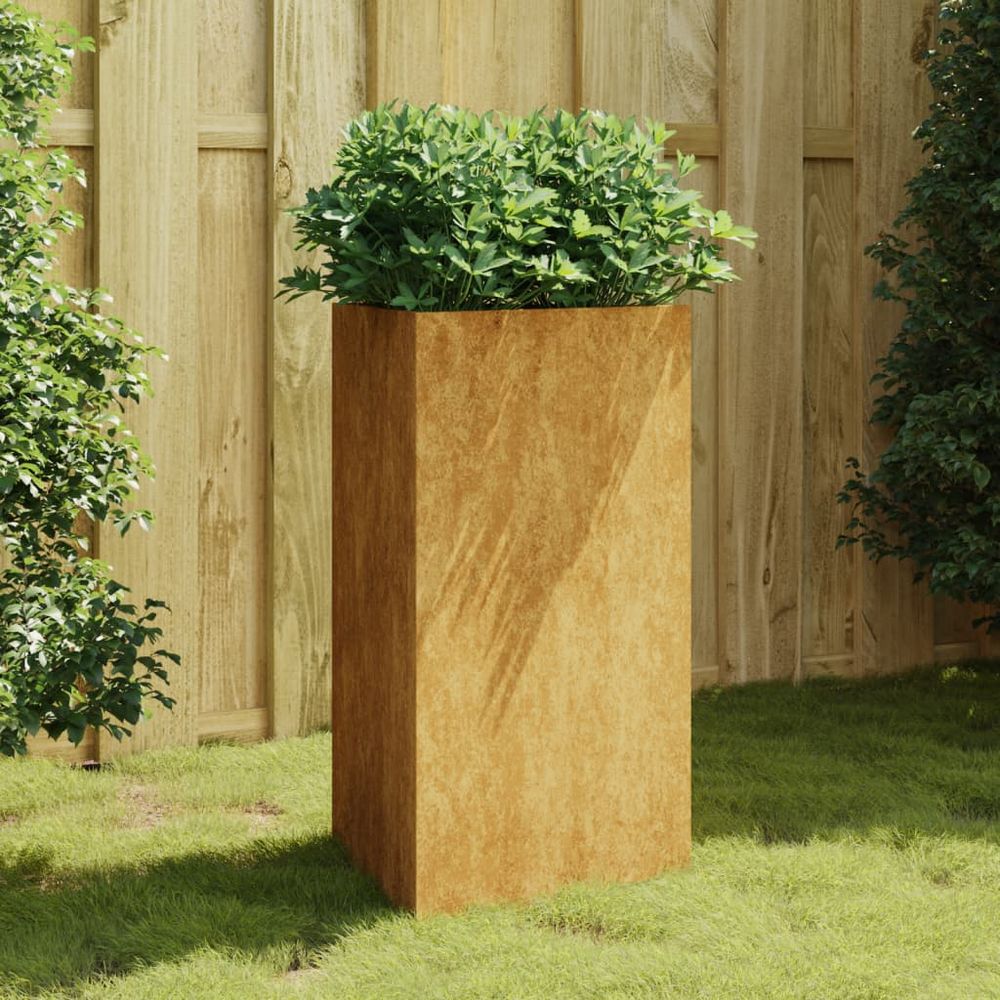 vidaXL Garden Planter 50x43x75 cm Corten Steel - anydaydirect