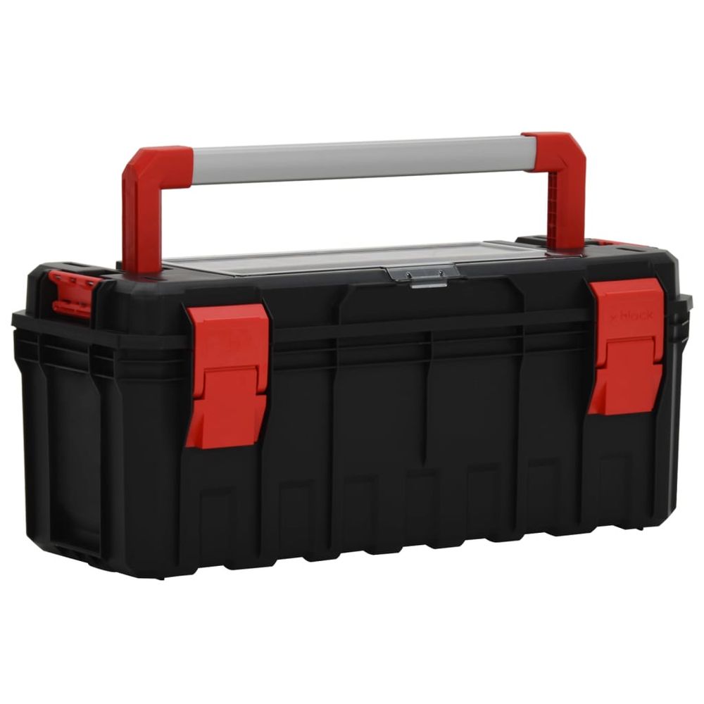 Tool Box Black and Red 65x28x31.5 cm - anydaydirect
