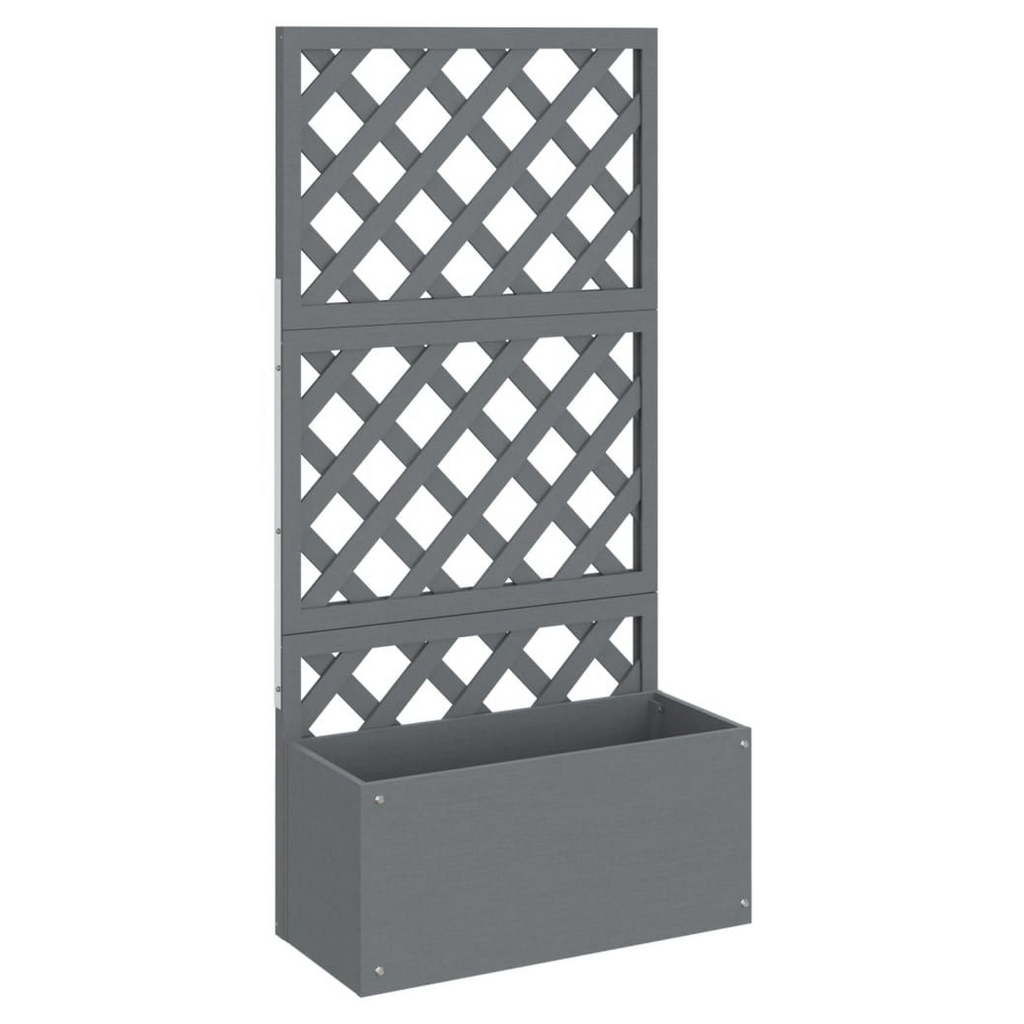 vidaXL Trellis Planter Grey 65x33x135 cm WPC - anydaydirect