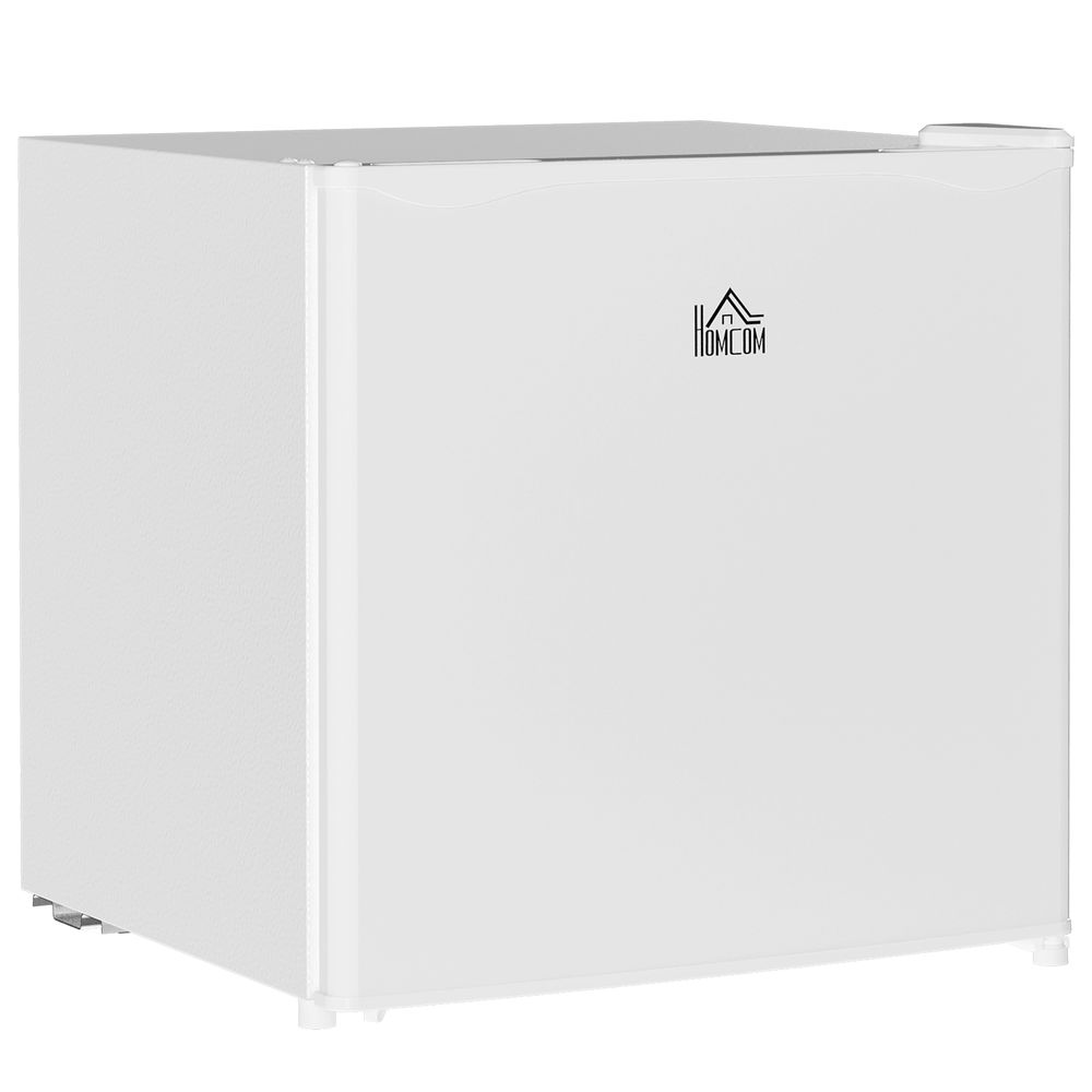 HOMCOM 46L Counter Top Fridge with Chiller Box Mini Fridge for Bedrooms Cream - anydaydirect