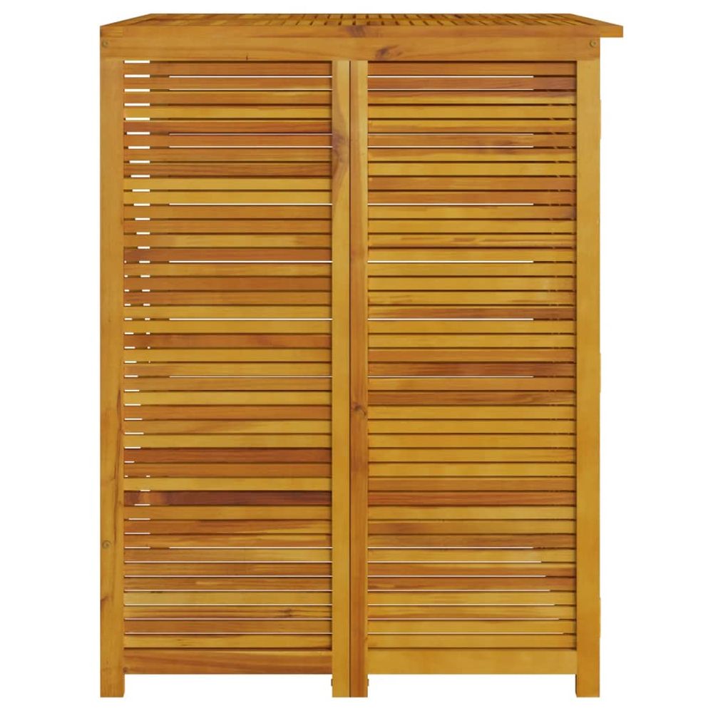 Garbage Wheelie Bin Storage Solid Wood Acacia - anydaydirect