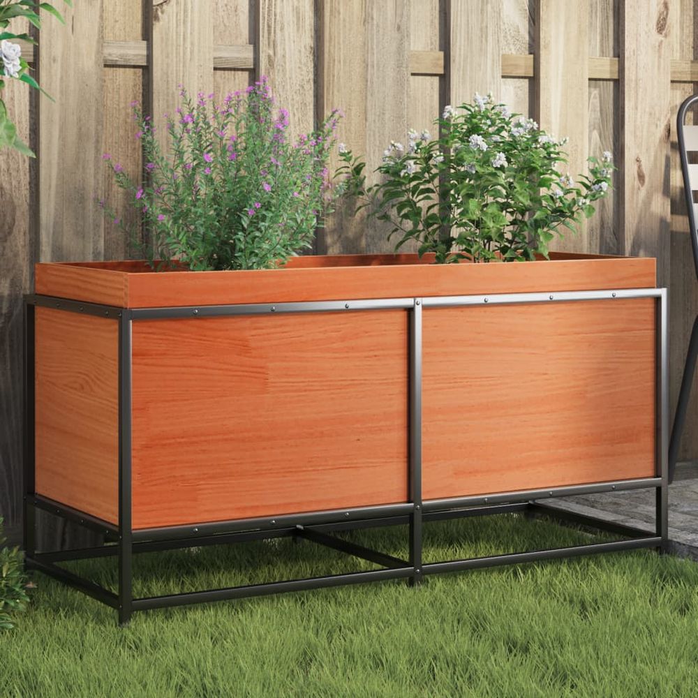 vidaXL Garden Planter 40x40x50 cm Solid Wood Pine - anydaydirect