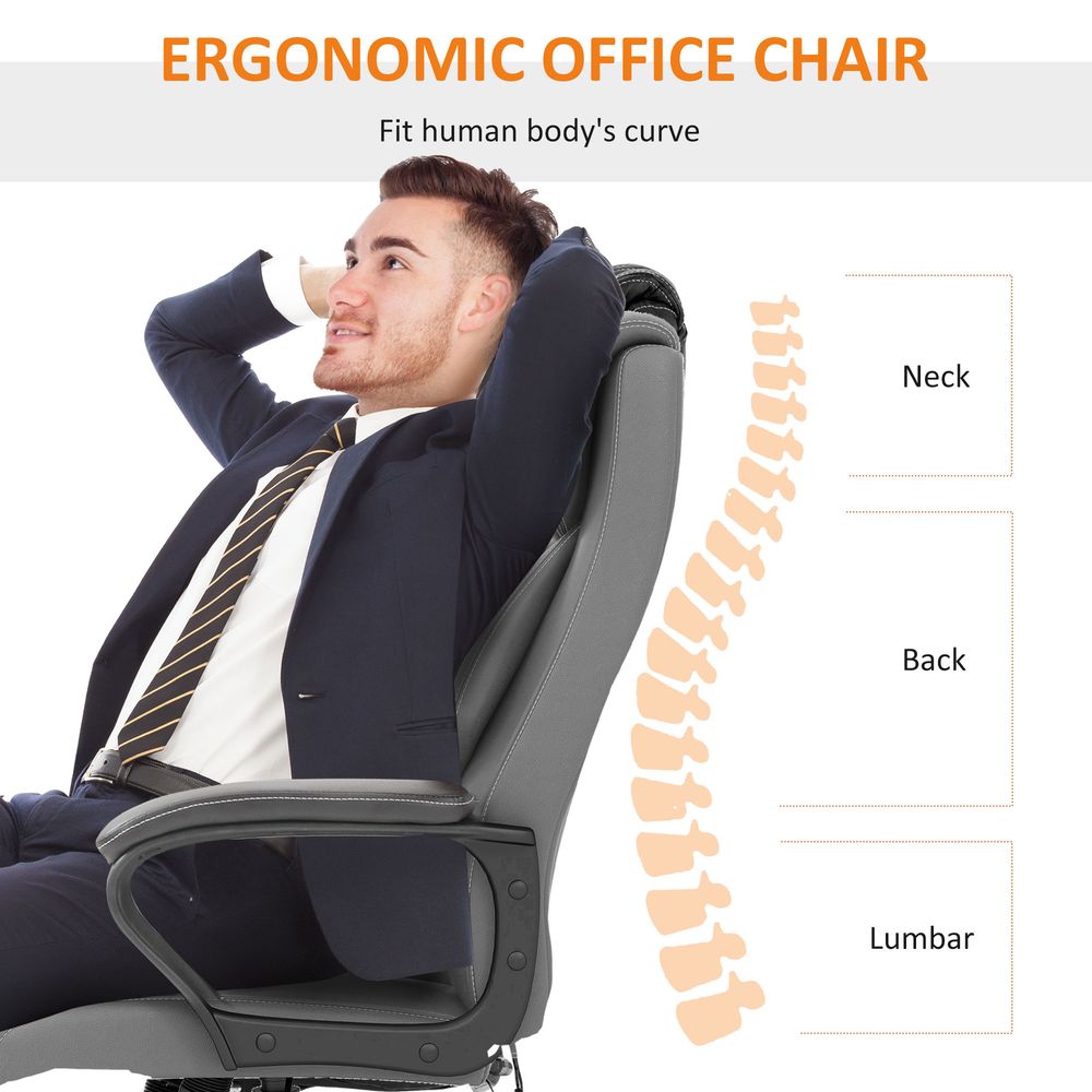 Vinsetto High Back 6 Points Vibration Massage Executive Office Chair - anydaydirect