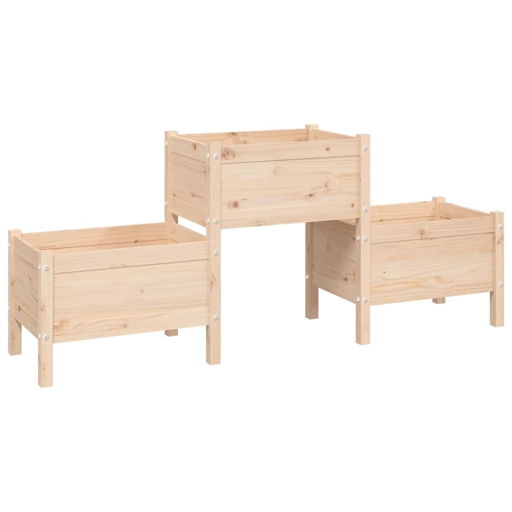 vidaXL Planter 178.5x44x75 cm Solid Wood Pine - anydaydirect