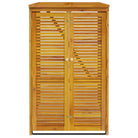Garbage Wheelie Bin Storage Solid Wood Acacia - anydaydirect
