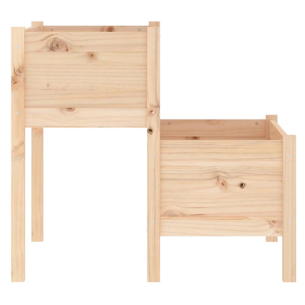 vidaXL Planter 84.5x84x75 cm Solid Wood Pine - anydaydirect