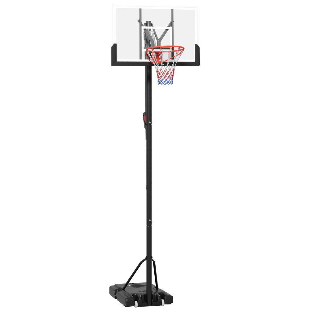 SPORTNOW 2.35-3.05m Basketball Hoop and Stand with Weighted Base and Wheels - anydaydirect