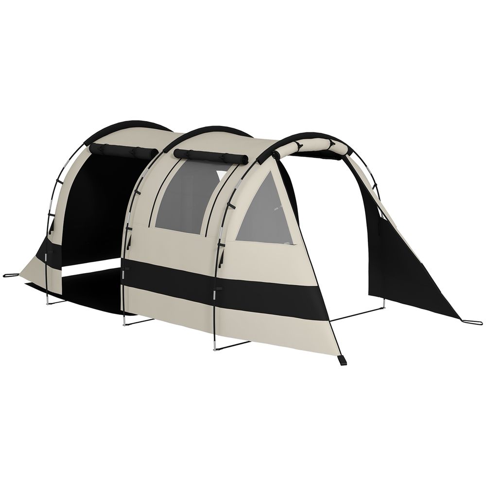 Outsunny Blackout Camping Tent with Bedroom & Living Room for 4-5 Person - anydaydirect