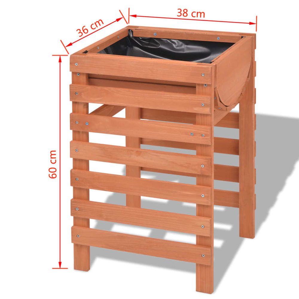 vidaXL Planter 38x36x60 cm Wood - anydaydirect