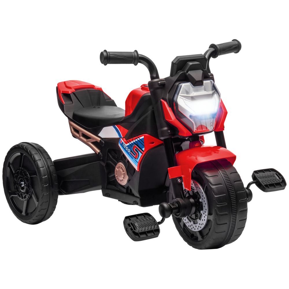 AIYAPLAY 3 in 1 Baby Trike with Headlights, Music, Horn - Red - anydaydirect