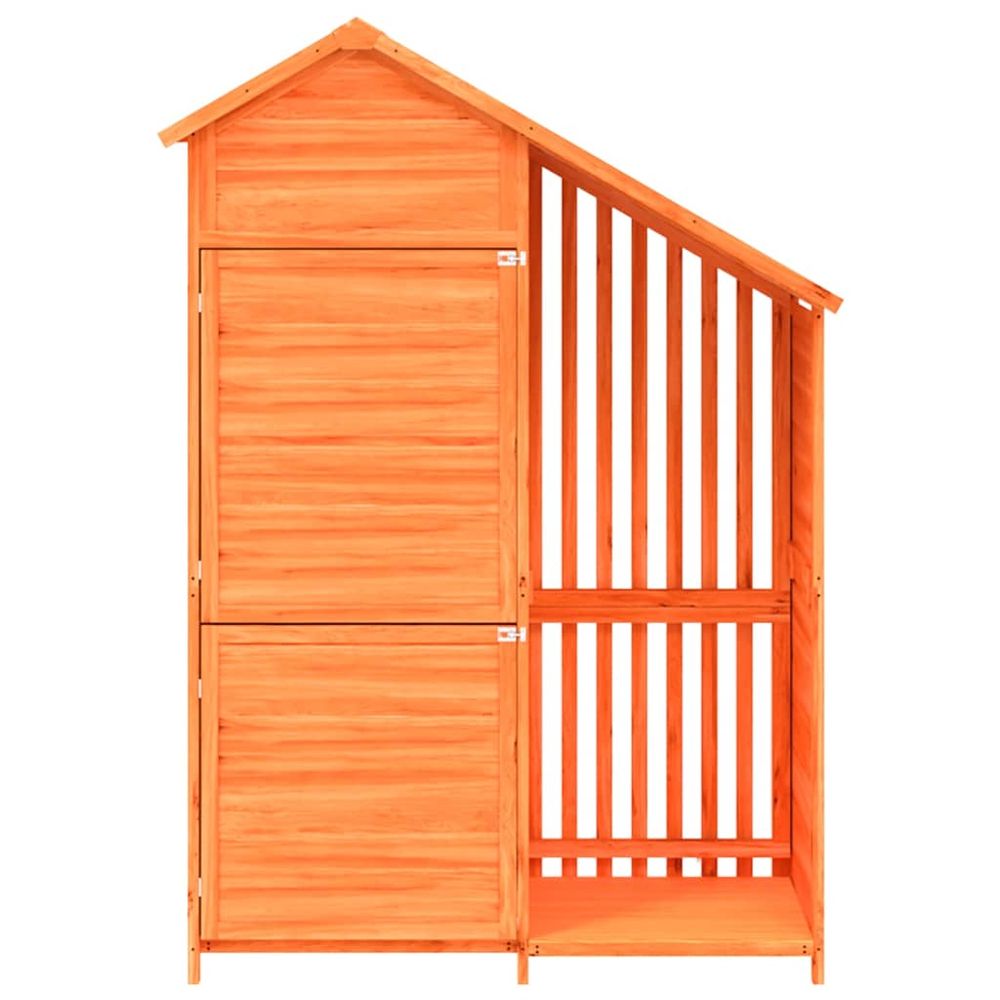 Solid Pine Garden Tool Shed 120x53.5x170 cm Rainproof Roof - anydaydirect