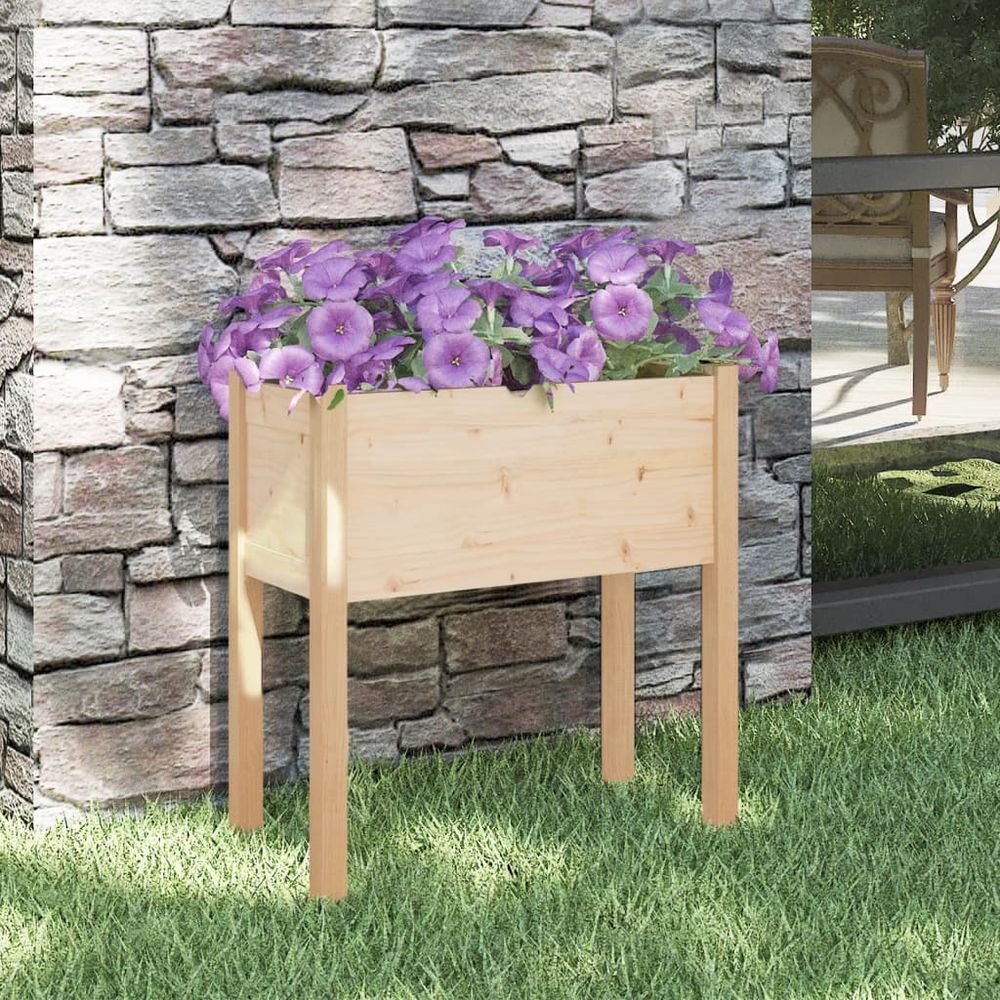 vidaXL Garden Planter 70x31x70 cm Solid Pinewood - anydaydirect