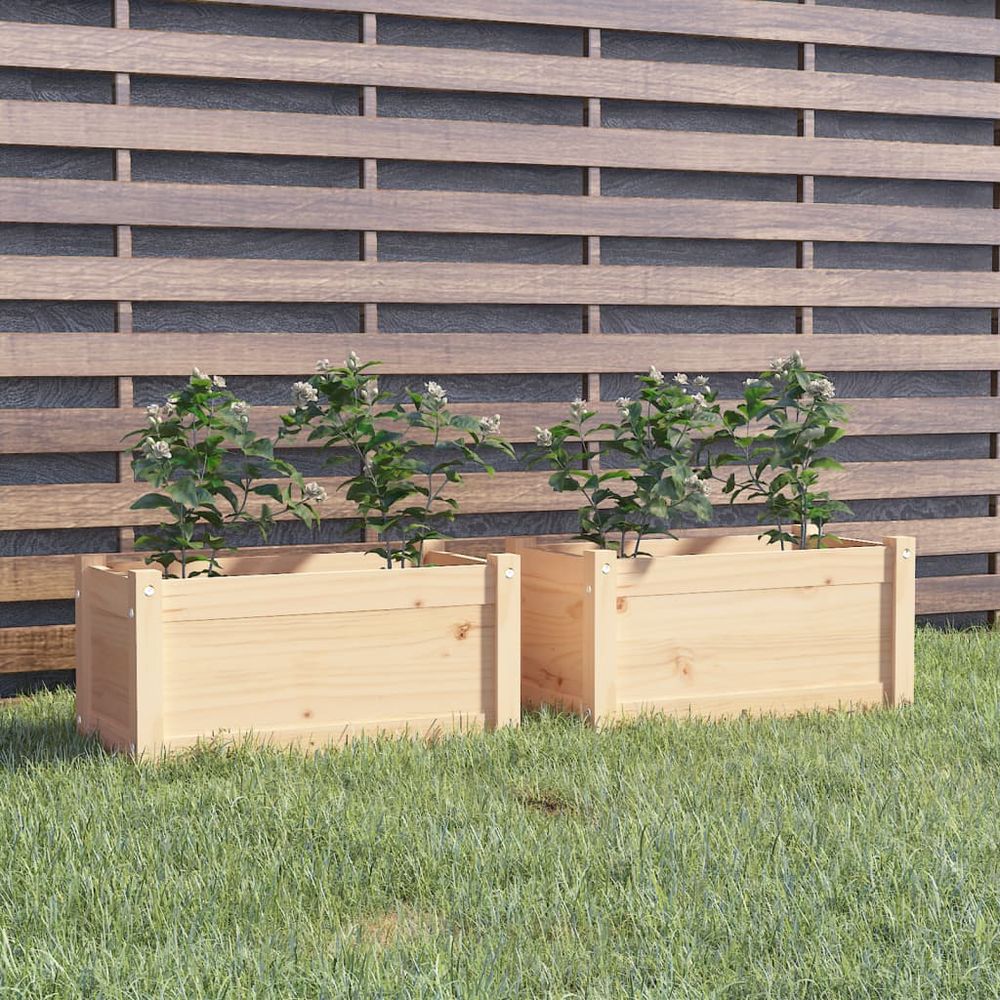 vidaXL Garden Planter 60x31x31 cm Solid Pinewood - anydaydirect