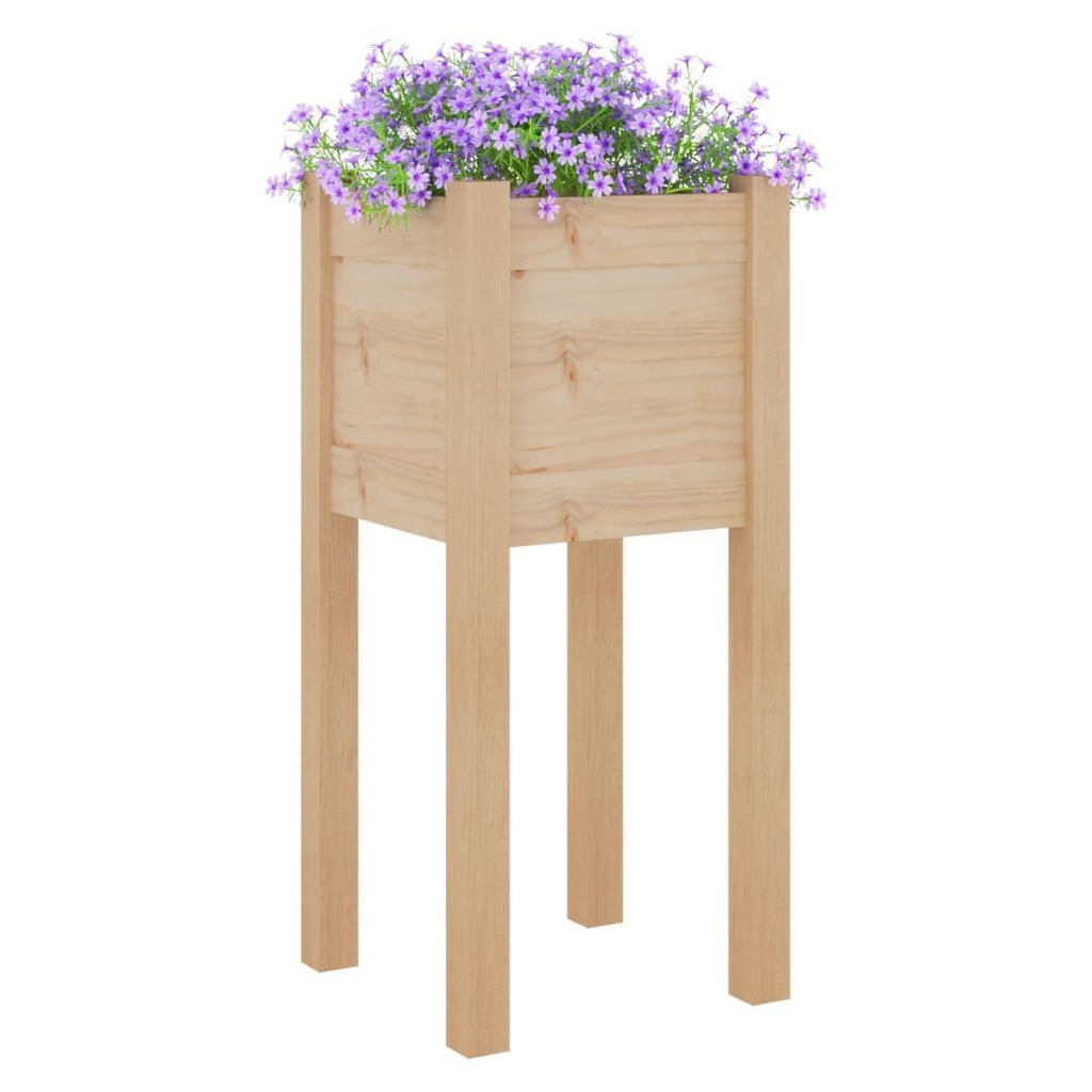 vidaXL Garden Planter 31x31x70 cm Solid Pinewood - anydaydirect