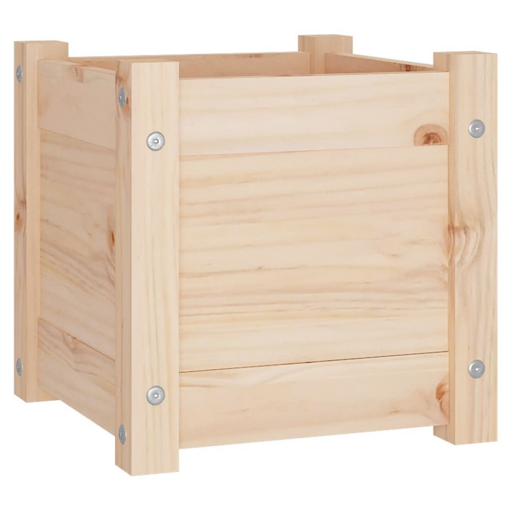 vidaXL Garden Planters 2 pcs 31x31x31 cm Solid Pinewood - anydaydirect