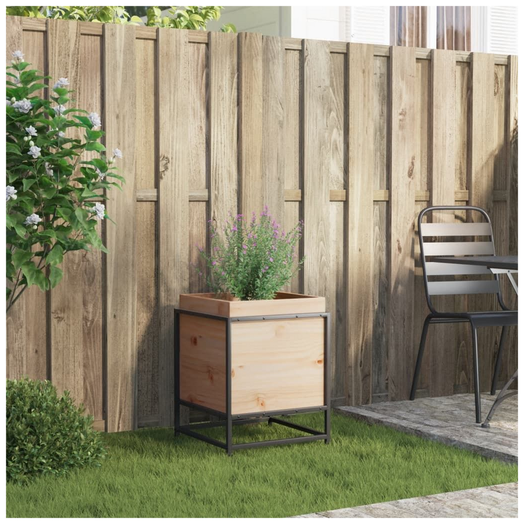 vidaXL Garden Planter 40x40x50 cm Solid Wood Pine - anydaydirect