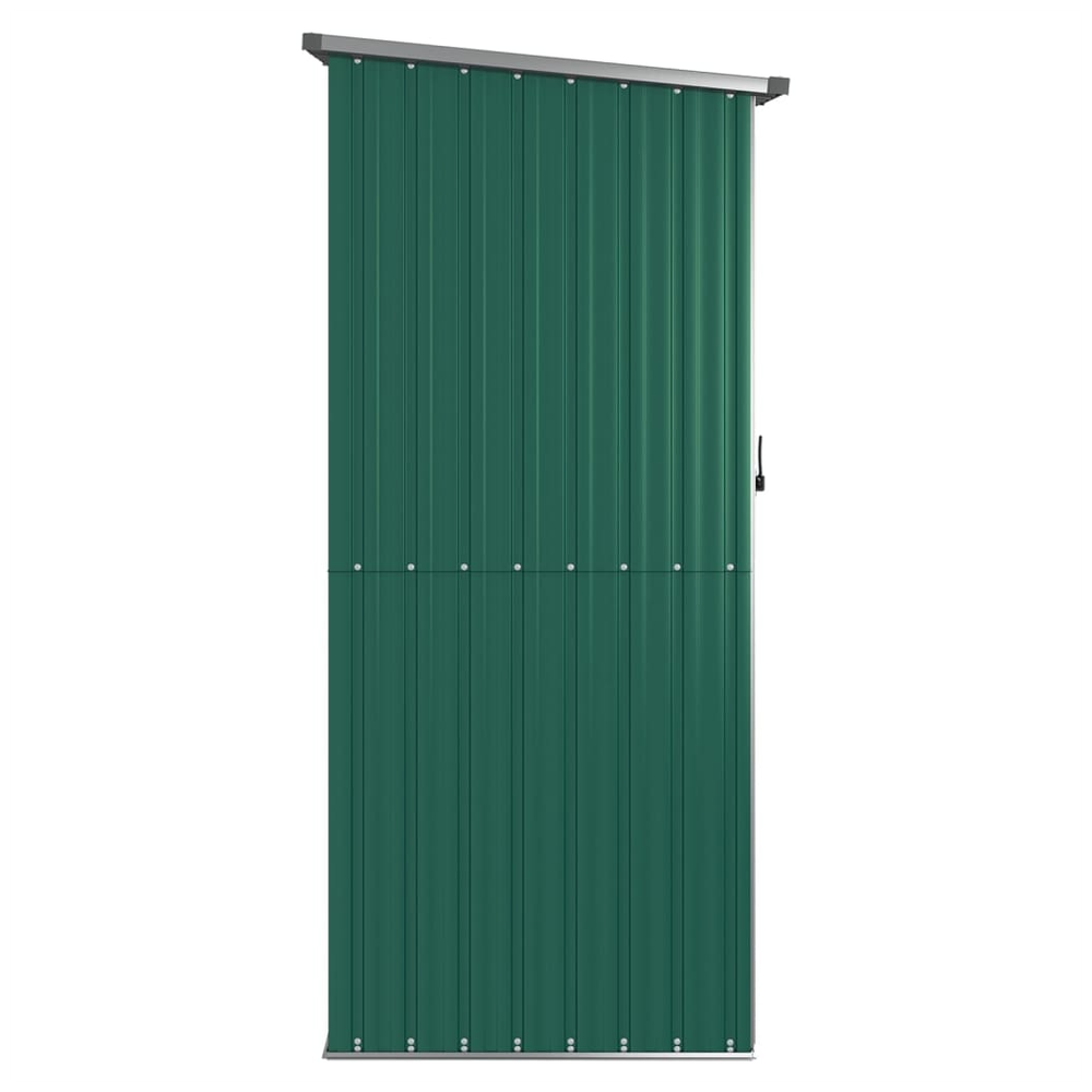 Secure Green Garden Shed 118.5x97x209.5 cm Galvanized Steel - anydaydirect