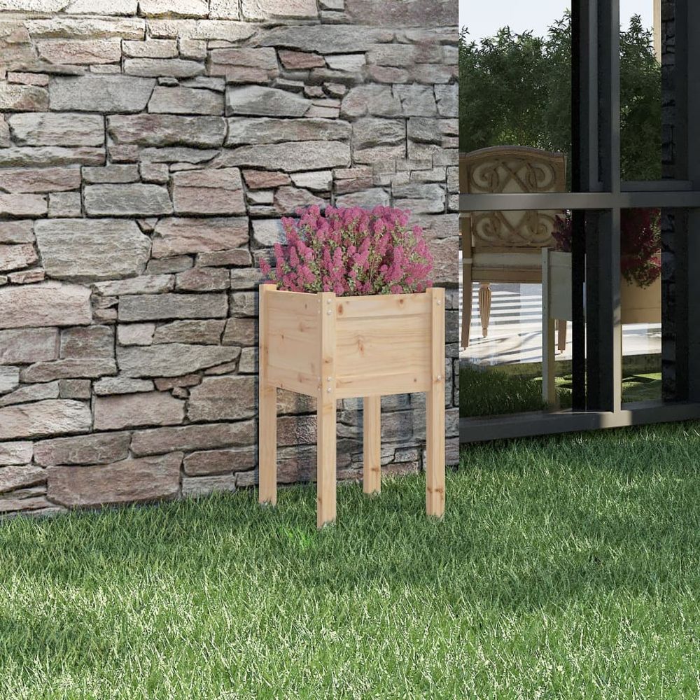 vidaXL Garden Planter 40x40x70 cm Solid Pinewood - anydaydirect