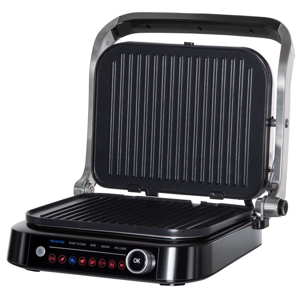 Health Grill & Panini Press, 2100W w/ 180�  Flat Open 8 Automatic Settings - anydaydirect