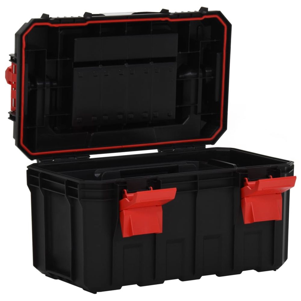Tool Box Black and Red 45x28x26.5 cm - anydaydirect