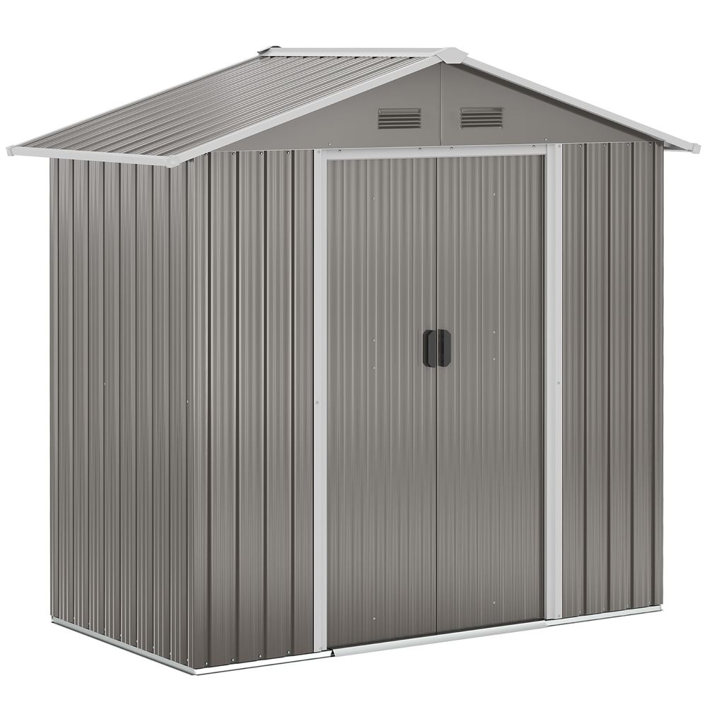 Outsunny 6.5x3.5ft Metal Garden Shed - Durable Outdoor Storage - anydaydirect