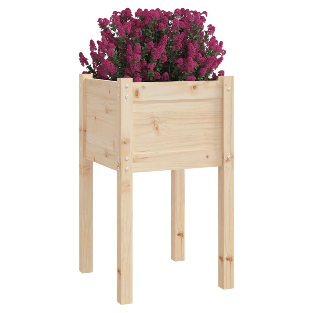 vidaXL Garden Planter 50x50x70 cm Solid Pinewood - anydaydirect