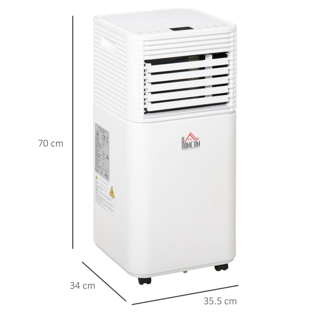 7000BTU Portable Air Conditioner 4 Modes LED Display Timer Home Office HOMCOM - anydaydirect