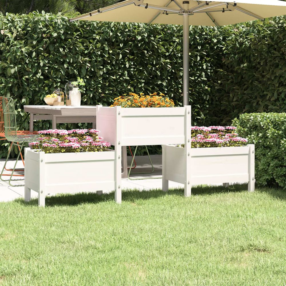 vidaXL Planter 178.5x44x75 cm Solid Wood Pine - anydaydirect