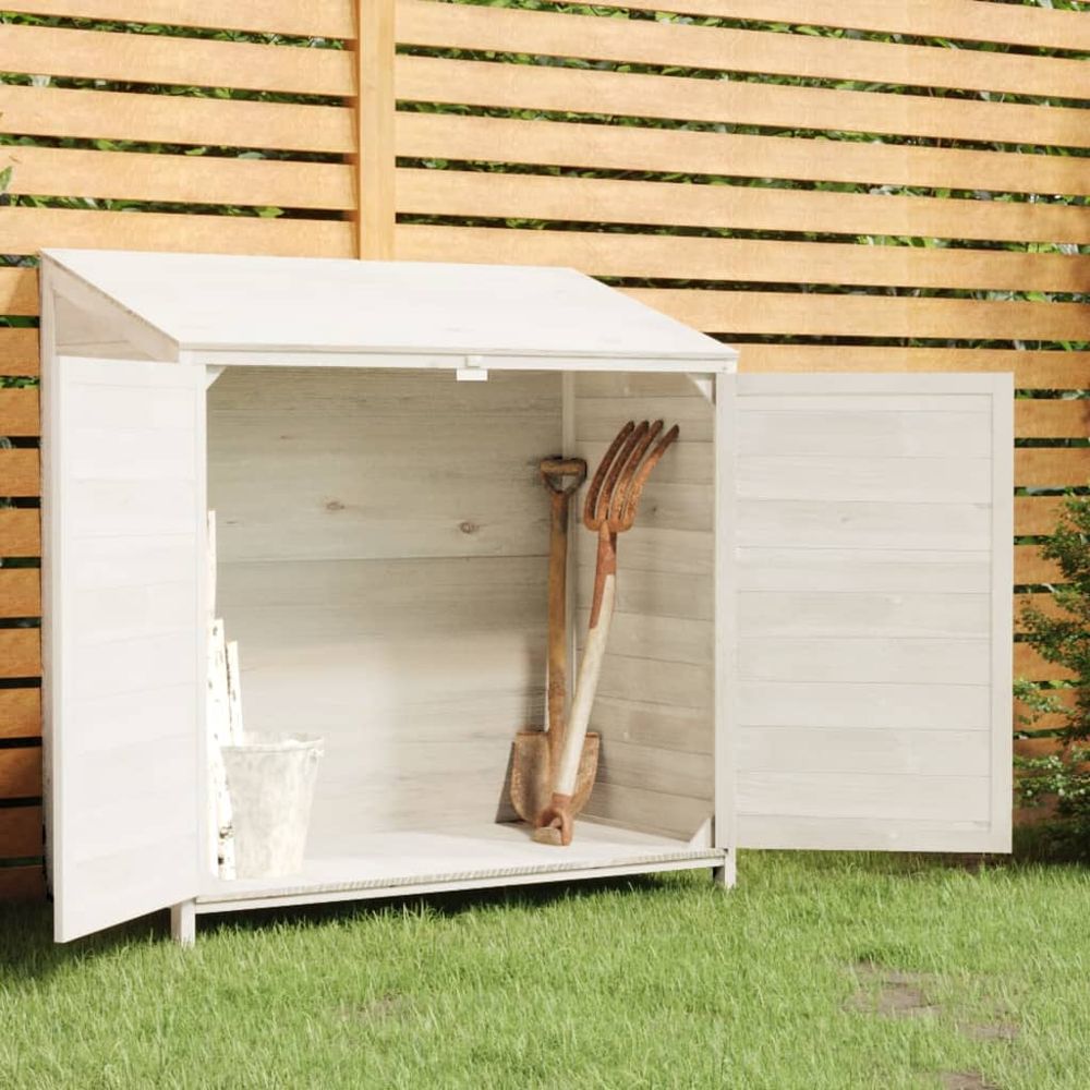 Sturdy Solid Fir Wood Garden Shed with Ample Storage Space - anydaydirect